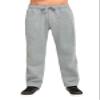 Knocker Men's Heavyweight Fabric Cotton Blend Open Bottom Fleece Sweatpants (L, Heather Grey) view 3