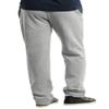 Knocker Men's Heavyweight Fabric Cotton Blend Open Bottom Fleece Sweatpants (L, Heather Grey) view 4