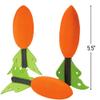 Fun Express Foam Carrot Missiles Easter Basket Toys, Flying Toys, Active Games - Orange (24 Pieces) view 3