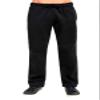Knocker Men's Heavyweight Fabric Cotton Blend Open Bottom Fleece Sweatpants (L, Black) view 3