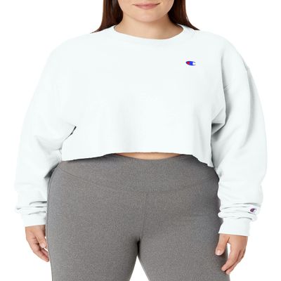 Champion Women's Crop, Gfs Silver Grey, SMALL