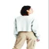 Champion Women's Crop, Gfs Silver Grey, SMALL view 4
