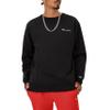 Champion Men's Crewneck Fleece Sweatshirt, Standard Fit, Midweight, Script Logo, Available in Regular and Big & Tall, Black Small - Small Script Logo, X-Large view 3