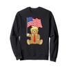 Trump Bear USA Flag Patriot Funny Red Pill Election Women Sweatshirt view 1