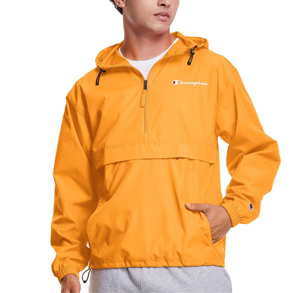 Champion mens Stadium Packable Jacket, Left Chest Script Jacket, C Gold-549369, Small US