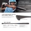 Tucci SB1 Maple Wood Softball Bat, 34", Natural/Black, Traditional Knob Handle view 4
