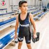 4 Time All American Sublimated Wrestling Singlet  Stitched & Durable Mens Singlet  Singlet for Wrestling, MMA & Powerlifting Wrestling Singlet Youth Boys (Phil 4:13 Blue, XXXS/YM 41-50 lbs.) view 3