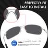 BLAZERBUCK Clear Replacement Nose Piece Nose Pads for Oakley Crosshair 2.0 | Crosshair 1.0 | Crosshair S Sunglass - 2 Pairs view 3