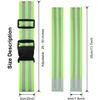 Hotop 6 Pieces Reflective Band Strap Safety Reflective Glow PT Belt High Visibility Waist Belt for Arm, Wrist, Ankle, Leg Running Cycling Walking Marathon(Green) view 3
