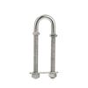 Amarine Made Pair of Stainless Steel Marine Boat Stern Bow Eye Tie Down U Bolt (Silver, 1/2" Dia - 3" Thread Lenght) view 4