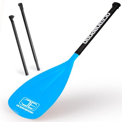 OCEANBROAD SUP Paddle Board Paddle 3 Pieces Adjustable Carbon Shaft Stand up Paddle with Bag