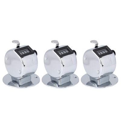Bnineteenteam 3pcs Hand Tally Counters, 4 Digit Mechanical Palm Counter Handheld Number Click Counter Tally Clicker Counter for Sports Games Golf Judgment, Timing, Step -by -Step Appliances