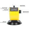 Hilitand Berm Manual Tally Counter 4-Position ABS Shell Counting Tool Mechanical Desktop Point Counter can be Cleared (Yellow) view 4