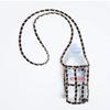 Crochet Chain Water Bottle Holder Purse with Cross Body Shoulder Sling - Standard Size, Also for your Reusable, Hydro Flask Bottle - Choose your favourite Color, Water Bottle Carrier - Also Great Gift view 3