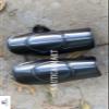 Nautical-Mart Conquest Medieval Steel Arm Guards Armor Bracers Blackened Halloween Costume view 1