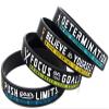 (12-pack) Baseball Bracelets with Motivational Sports Quotes - Wholesale Pack of 12 Silicone Rubber Wristbands for Bulk Baseball Team Gifts and Party Favors - Unisex for Boys Girls Men Women Motivational Bracelets for Kids view 3