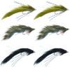 The Fly Fishing Place Muddy Buddy Zuddler Cone Head Lunchables Streamer Fly Fishing Flies Assortment - Bass and Big Trout Streamers Fly Fishing Fly Collection - 6 Flies Size 2 and 4 view 1