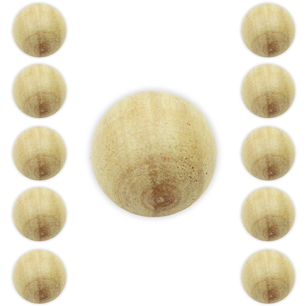 Bilhares Carrinho Set of 10 Natural Wooden Foosball Balls