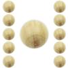 Bilhares Carrinho Set of 10 Natural Wooden Foosball Balls view 1