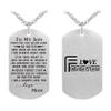 ABNTY Son Valentines Day Gifts from Mom - Son Necklace - Son Birthday Graduation Gift Jewelry view 1