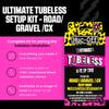 Muc-Off Ultimate Tubeless Setup Kit, Road/Gravel/CX 60mm - Tubeless Conversion Kit for Bikes - Includes Tubeless Tire Sealant and Tubeless Valve Stems view 2