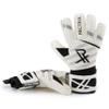 Rectrix 1.0 Goalkeeper Gloves (with Free Zip Case) - Negative Cut - Youth & Adult Sizes - Pro-Level Grip for Football Soccer Goalkeeping (5, White) view 2