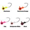 XFISHMAN Crappie-Jigs-Heads-Kit 1/8 1/16 1/32oz 50 Pack Ice Fishing Jigs Lead Head Jig Hook Lure (1/8 oz, Big Eye Jigheads) view 4