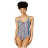 Jessica Simpson Women's Standard One Piece Swimsuit Bathing Suit, Rose Animal Print, S view 1