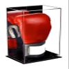 Better Display Cases Acrylic Boxing Glove Display Case with Mirror, Black Risers and Black Base (A092-BR) view 1