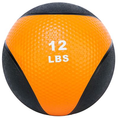 Fitvids Workout Exercise Fitness Weighted Medicine Ball, Wall Ball and Slam Ball, Medicine Ball, 12 Pounds