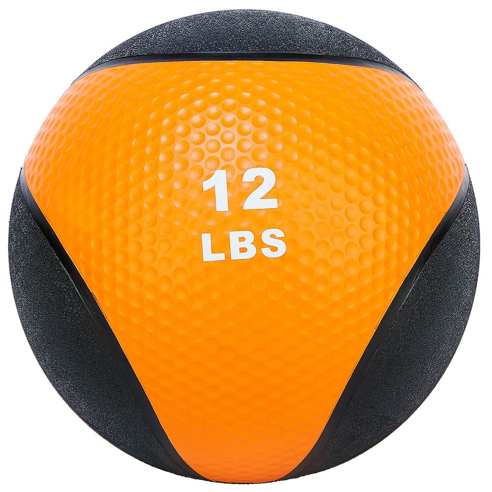 Fitvids Workout Exercise Fitness Weighted Medicine Ball, Wall Ball and Slam Ball, Medicine Ball, 12 Pounds