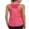 Aeuui Womens Workout Tops for Women Racerback, Mesh Yoga Shirts Athletic Running tank tops Sleeveless Gym Clothes view 1
