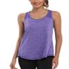 Aeuui Womens Workout Tops for Women Racerback Tank Tops Mesh Yoga Shirts Athletic Running Tank Tops Sleeveless Gym Clothes view 2