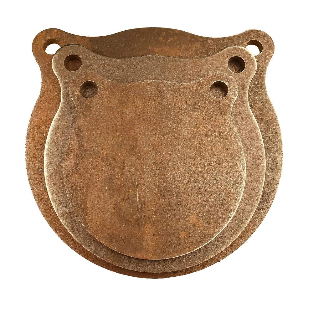 AR500 Steel Gong Shooting Targets 3Pack (8", 10", 12")1/2" Thick, RifleRated by HDSteelTargets