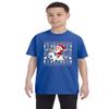 ALLNTRENDS Kids Youth T Shirt Santa Unicorn Cute Ugly Christmas Shirt (XL, Royal Blue) view 1