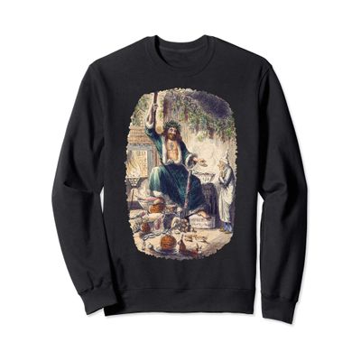Christmas Carol Humbug Scrooge Ghost of Christmas Present Sweatshirt