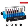 PB Swiss Tools Bike Multitool PB 470 | 100% Swiss Made | Pocket Tool with Bits, Allen Key, Steel Adapter, Tire Lever for Mountain and Road Bike, Bicycle, E-Bike (Blue) view 4