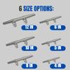 MarineNow Marine Hollow Base Cleat 316 Stainless Steel Herrishoff Style Choose 1, 2, 4, or 6 Packs (08", 04-Pack) view 2