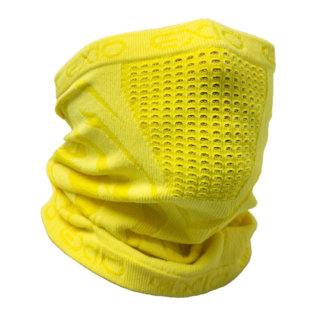 EXIO Winter Neck Warmer Gaiter/Balaclava (1Pack or 2Pack) - Windproof Face Mask for Ski, Snowboard (NW03 All Yellow)