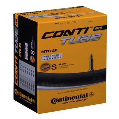 Continental 42mm Presta Valve Tube (2-Pack) (26 x 1.4-1.75)