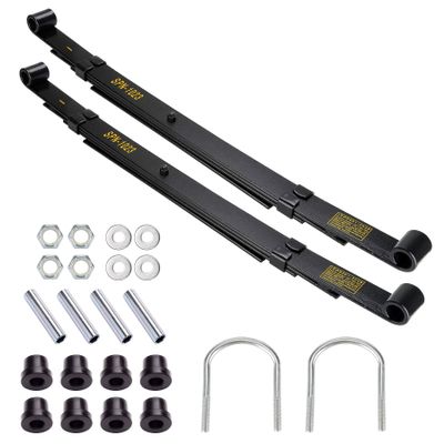 10L0L Golf Cart Rear Spring Kit for Club Car Precedent 2004-up, Heavy Duty 4 Leafs (Layers), Replace OEM# 102509301, 102513001