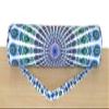 INDIAN CRAFT CASTLE ICC Yoga Mat Bag Carrier Full-Zip Exercise Yoga Mat Carry Bag for Women Men with Multi-Functional Storage Pockets and Adjustable Shoulder Strap 26X6 Inches (Blue Mandala) view 3