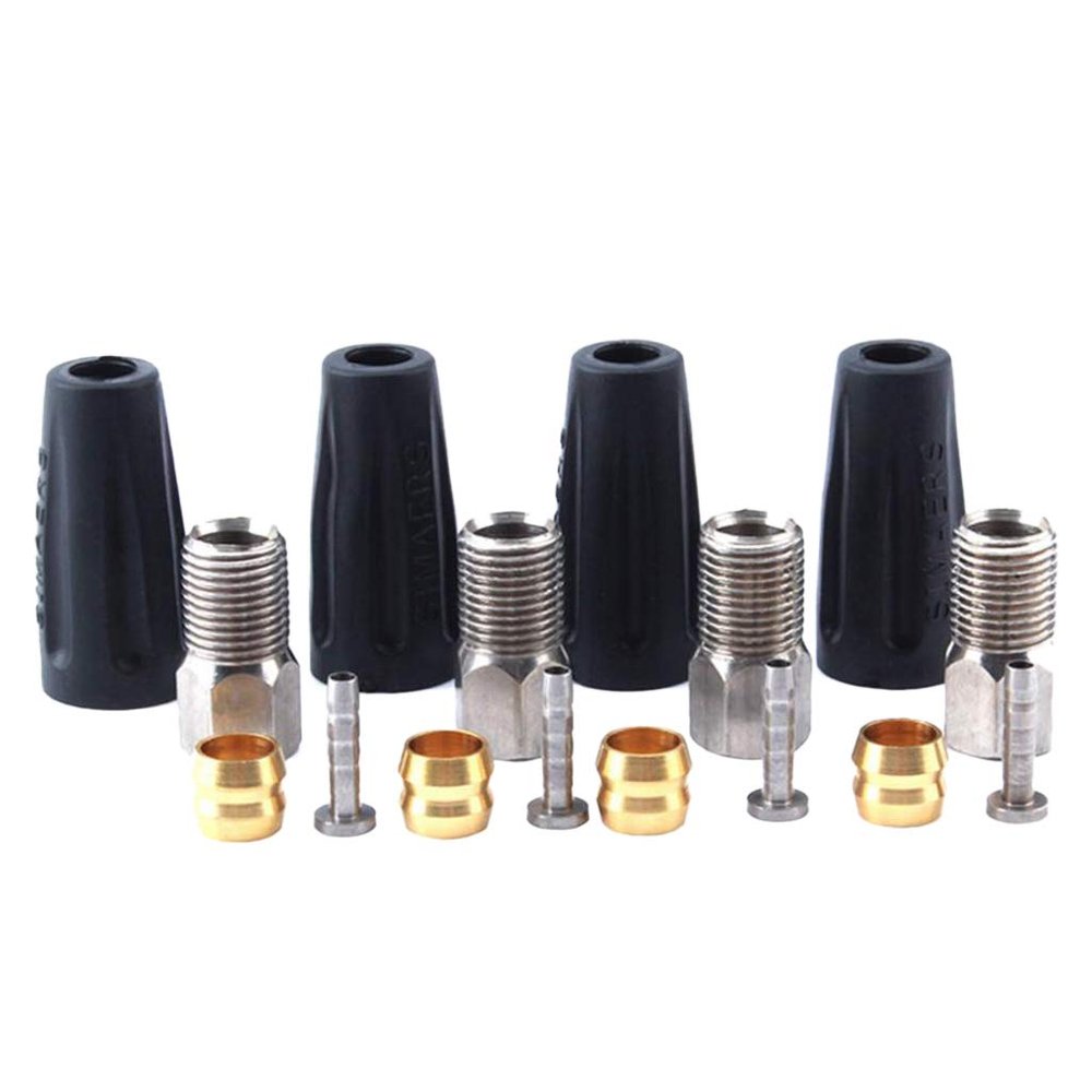 LEIPUPA 16Pcs Hydraulic Brake Hose Olive/Bushing Inserts Screw Caps Set BH90