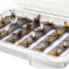 24 Adams Dry Fly Trout Fishing Assortment | Waterproof Fly Box | Size: #10 - #18 view 1