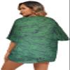 FINOCEANS Chiffon Cardigans for Women Kimono Floral Sheer Green Leaf XX-Large view 2