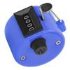 Hand Tally Counter Counter Tally Counter 4-Digits Plastic Shell Knob Reset Handheld Counting Tool with Hook Handheld Counting Tool(Blue),Counter view 4