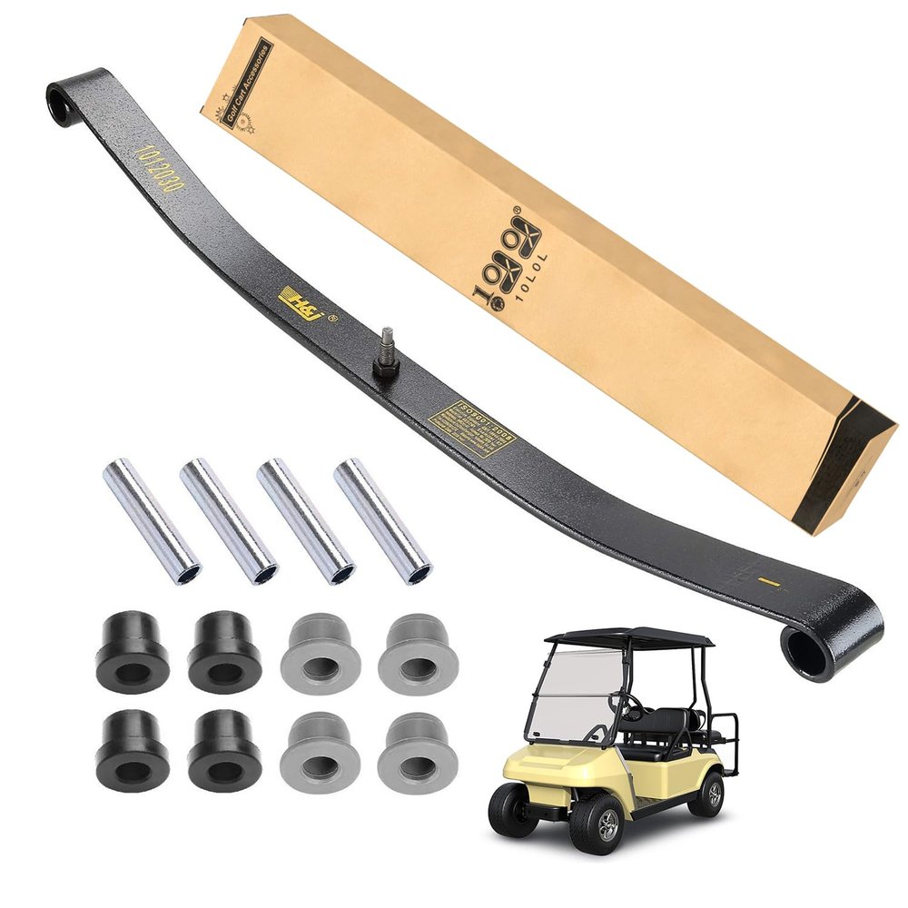 10L0L Golf Cart Heavy Duty Front Leaf Spring Kit for Club Car DS 1981-up, Club Car Precedent 2004-2008, Gas and Electric, OEM 1012030 1012322 1013867 1015108