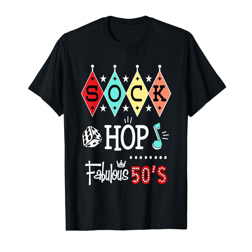 1950s Sock Hop Dance Party Vintage 50s Rockabilly Doo Wop T-Shirt