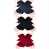 SATINIOR 3 Pairs Half Finger Gloves Winter Fingerless Knit Gloves for Typing in Cold Office(Black, Dark Grey, Dark Red) view 1