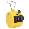 Garosa Hand Tally Counter Counter Tally Counter 4-Digits Plastic Shell Knob Reset Handheld Counting Tool with Hook Handheld Counting Tool(Yellow) view 3